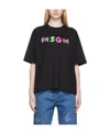Msgm Logo-print Round-neck T-shirt In Black