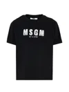 Msgm Logo-print Short-sleeve T-shirt In Black