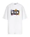 Msgm Logo-print Short-sleeve T-shirt In White