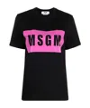 Msgm Logo-print Short-sleeved T-shirt In Black