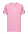 Msgm Micro Logo T-shirt In Pink
