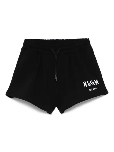 MSGM LOGO-PRINT SHORTS