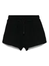 Msgm Logo-print Shorts In 黑色