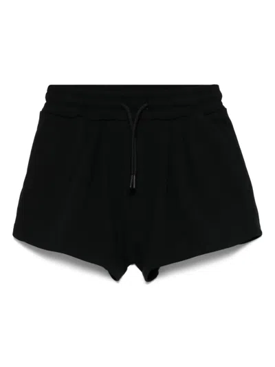 Msgm Kids' Logo-print Shorts In 黑色