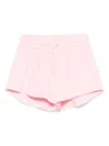 Msgm Logo-print Shorts In 粉色