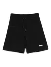 Msgm Logo-print Shorts In Black