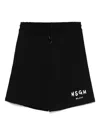 Msgm Logo-print Shorts In Black