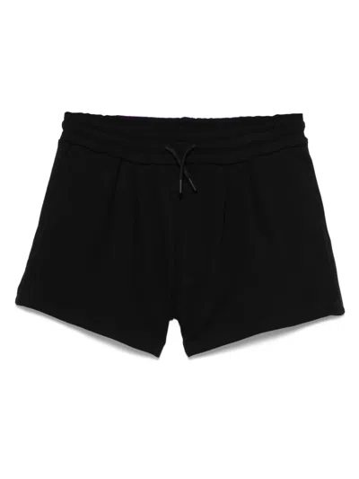 Msgm Kids' Logo-print Shorts In Black
