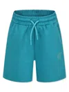 Msgm Logo-print Shorts In Green