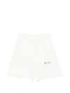 Msgm Logo-print Shorts In Neutral