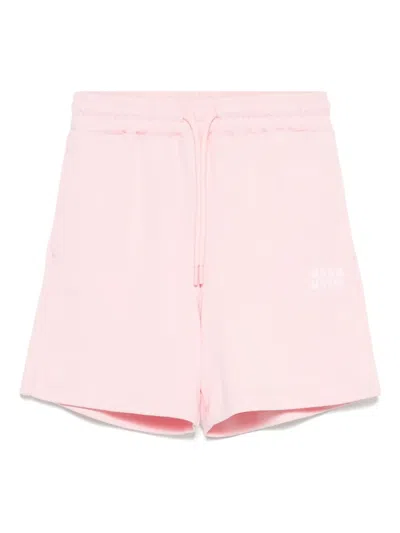 Msgm Kids' Logo-print Shorts In Pink