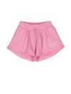 Msgm Logo-print Shorts In Pink