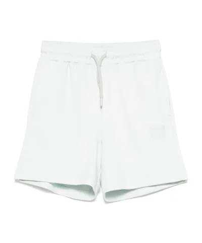 Msgm Logo-print Shorts In White