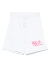 Msgm Logo-print Shorts In White
