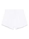 Msgm Logo-print Shorts In White