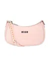 Msgm Faux Leather Shoulder Bag In Pink