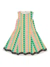 Msgm Logo-print Sleeveless Dress In Green