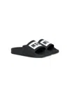 Msgm Logo-print Slides In Black