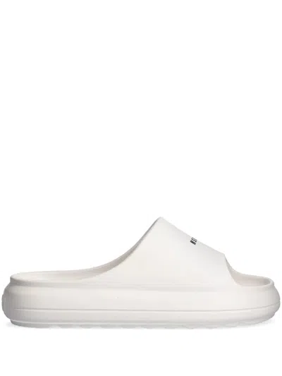 Msgm Logo-print Slides In White