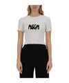 Msgm T-shirt With Logo In Black