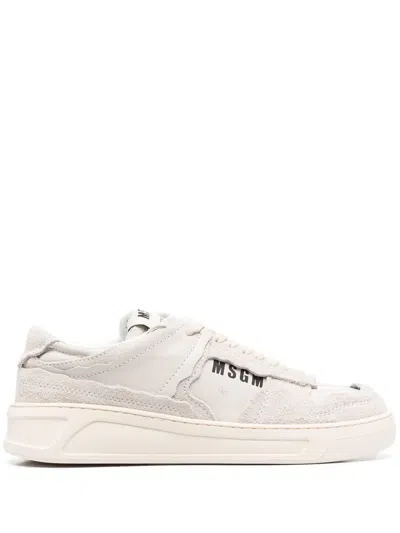 MSGM LOGO-PRINT SNEAKERS