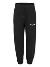 Msgm Black Trousers For Kids With Logo In Black