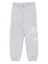 Msgm Logo-print Sweatpants In Gray