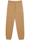 Msgm Logo-print Sweatpants In Neutrals
