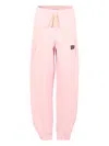 Msgm Logo-print Sweatpants In Pink