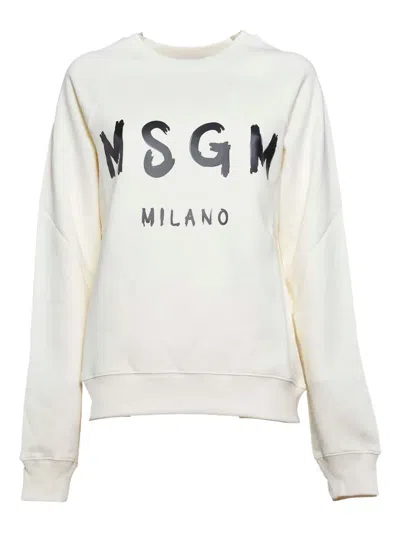 MSGM LOGO-PRINT SWEATSHIRT