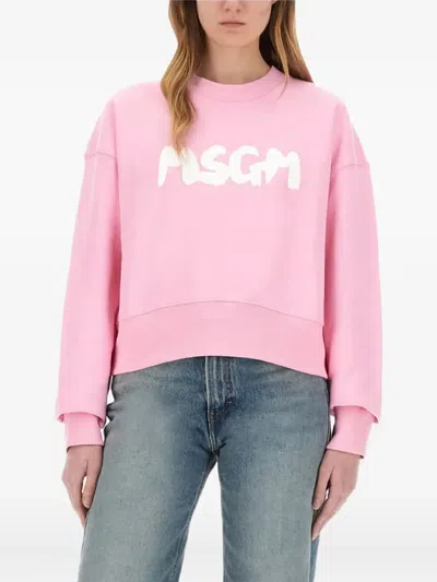 Msgm Logo-print Sweatshirt
