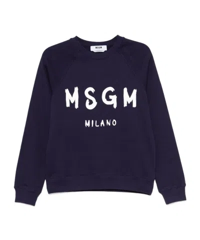 MSGM LOGO-PRINT SWEATSHIRT