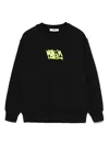 Msgm Kids' Logo-print Sweatshirt In Black