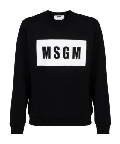 MSGM LOGO-PRINT SWEATSHIRT
