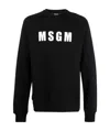 Msgm Logo-print Sweatshirt In Black