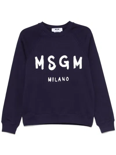 MSGM LOGO-PRINT SWEATSHIRT