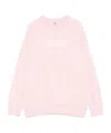 Msgm Logo-print Sweatshirt In Bubblegum Pink
