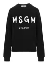 Msgm Relaxed-fit Sweatshirt With Raglan Sleeves In Negro
