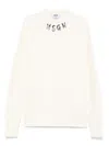 Msgm Sweatshirt Mit Logo-print In Nude