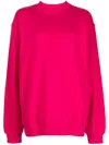 Msgm Logo-print Sweatshirt In Pink