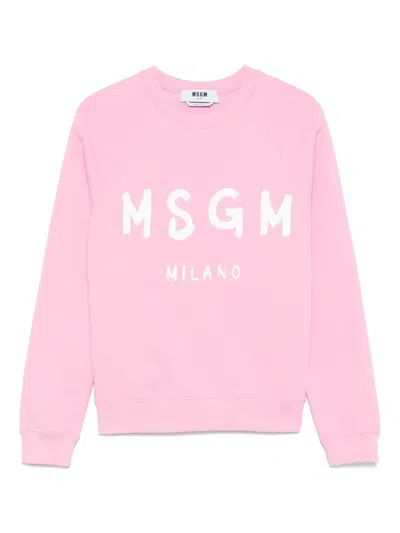 MSGM LOGO-PRINT SWEATSHIRT