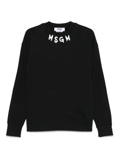 MSGM LOGO-PRINT SWEATSHIRT