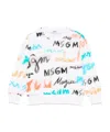 Msgm Logo-print Sweatshirt In White
