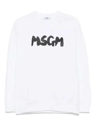 MSGM LOGO-PRINT SWEATSHIRT