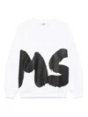 Msgm Logo-print Sweatshirt In White