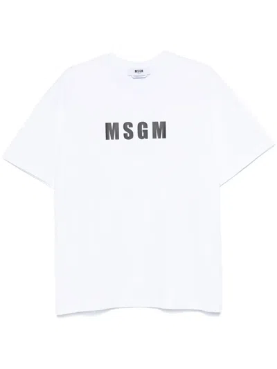 MSGM LOGO-PRINT T-SHIRT