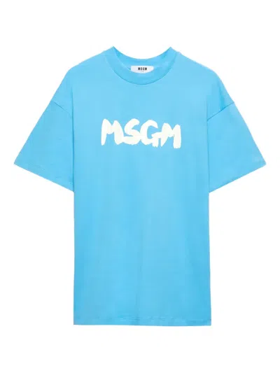 MSGM LOGO-PRINT T-SHIRT