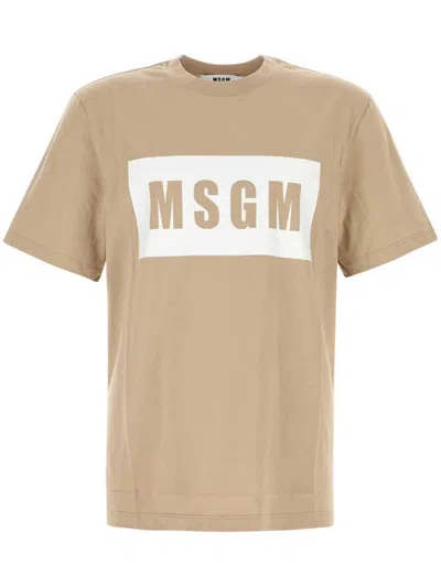 MSGM LOGO-PRINT T-SHIRT