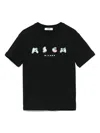 Msgm Kids' Logo-print T-shirt In Black