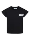 Msgm Logo-print T-shirt In Black